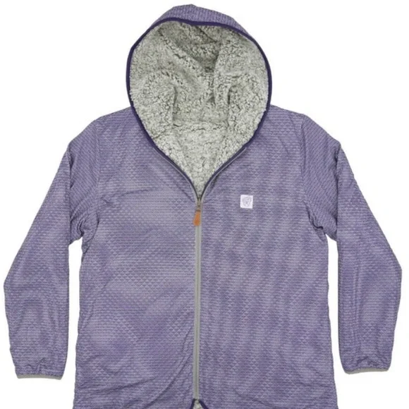 NIB USA PALM 🌴Reversible Sherpa Full Zip Hoodie - Picture 4 of 15